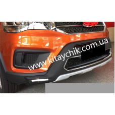 Накладка переднего бампера Chery Tiggo 2