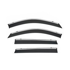 Дефлектори вікон Chery Tiggo 4/4 Pro з хром смугою