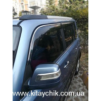 Дефлекторы окон (ветровики) Great Wall Haval M2 (черные)