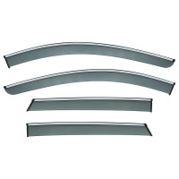 Дефлектори вікон Jetour Dashing з хром смугою