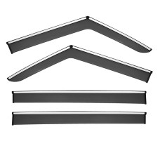 Дефлекторы окон Jetour T2 с хром полосой