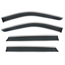 Дефлекторы окон Jetour X70 Plus с хром полосой