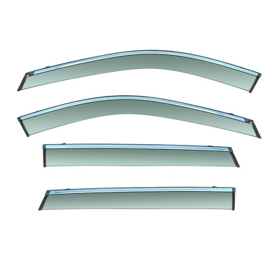 Дефлектори вікон Jetour X70 з хром смугою