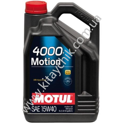 Масло моторне MOTUL 4000 MOTION SAE 15W40 4L