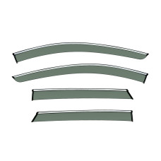 Дефлектори вікон BYD Yuan Plus з хром смугою